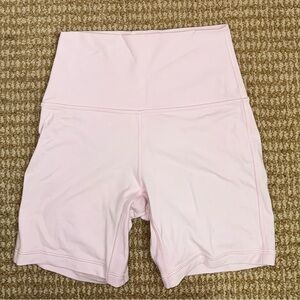 lululemon athletica Light Pink Bike Shorts